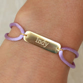 Engraved name bracelet child